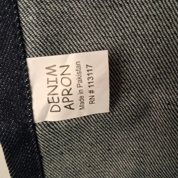 Denim Shop Apron Work Machine Pockets - Picture 8 of 8